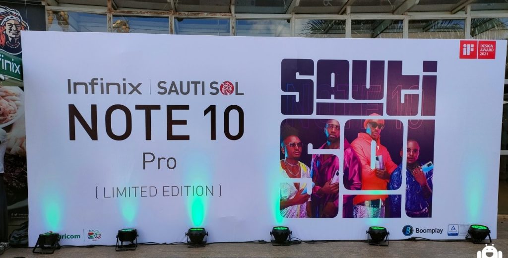 
Infinix unveils Limited Edition Sauti Sol Infinix Note 10 Pro